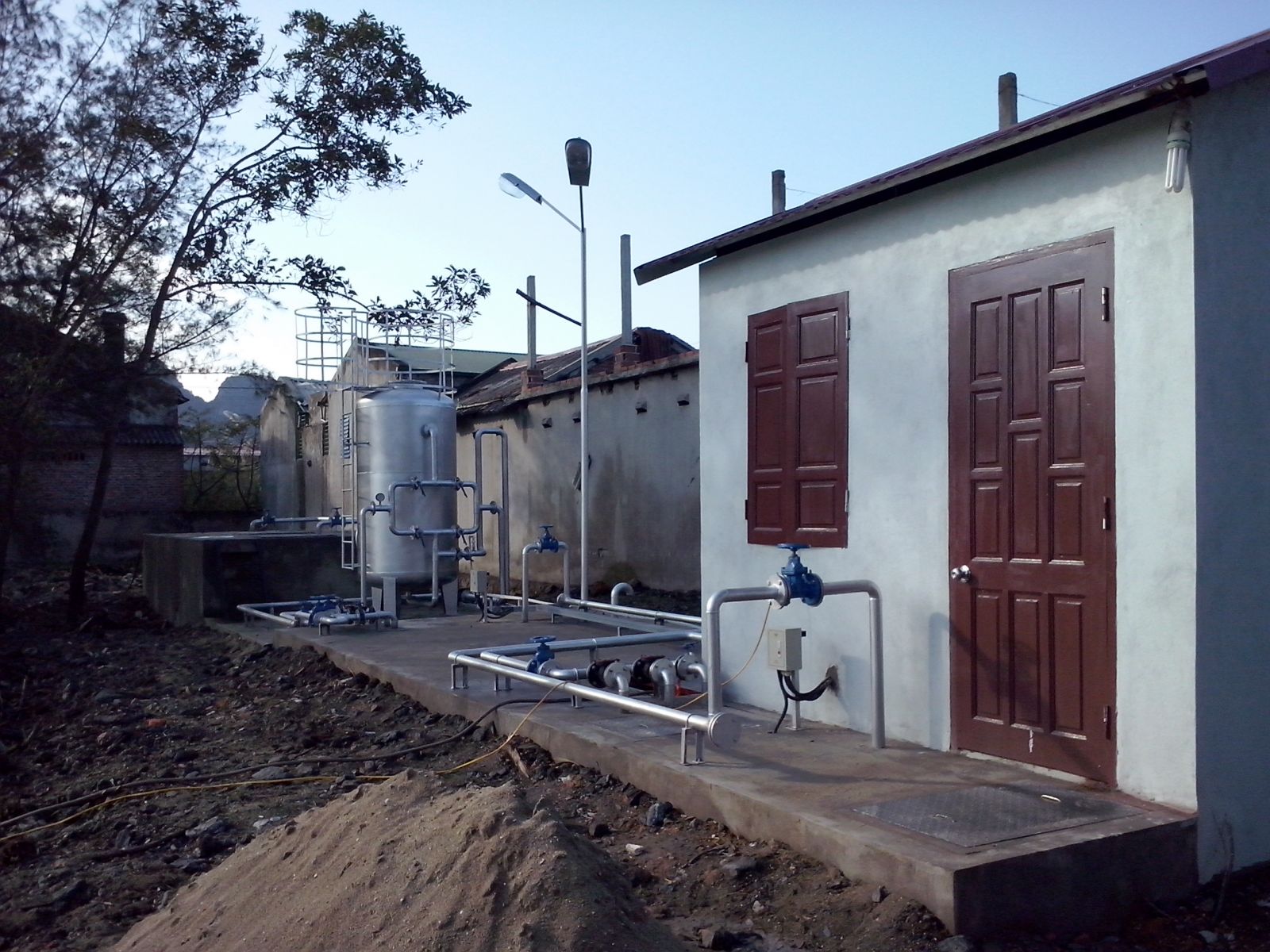 Hệ thống xử lý nước thải sinh hoạt xí nghiệp than Tân Lập